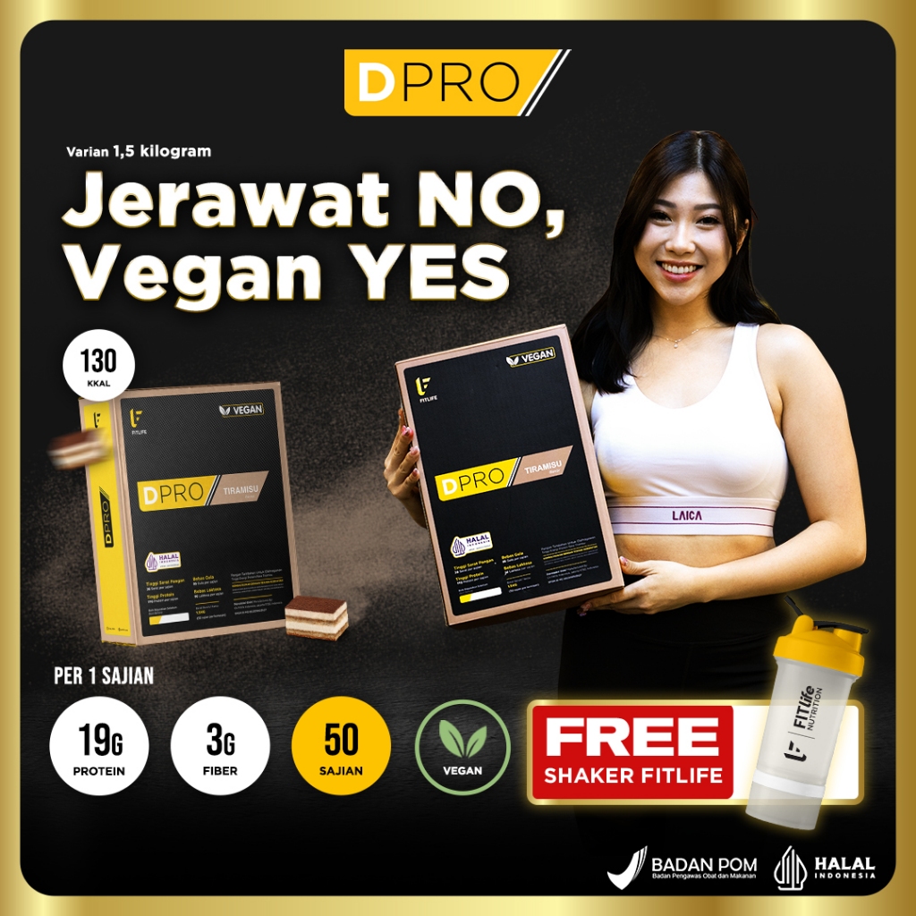 Jual FITlife DPRO 3.3lbs/1500gr - Vegan Natural Meal Replacement ...
