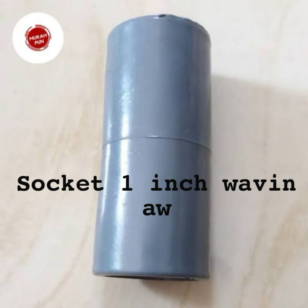 Jual socket soket penyambung pipa 1 inch tebal rucika wavin | Shopee ...