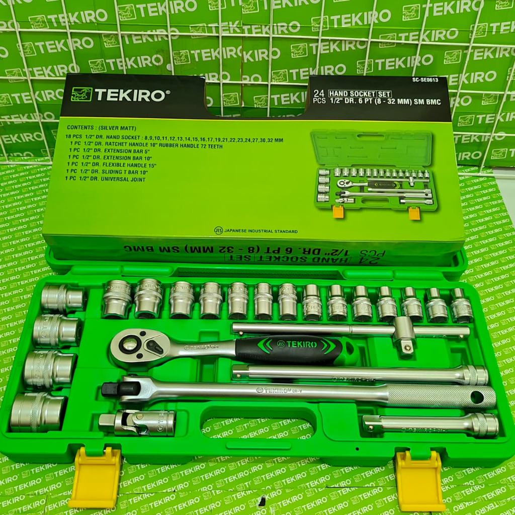 Jual KUNCI SOCK SET 24 PCS PVC TEKIRO HAND MATA SOK SHOCK SOCKET 24PCS ...