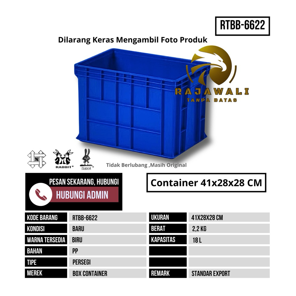 Jual Box Container Rabbit Ukuran 44x31x28 cm PRP6623 | Shopee Indonesia