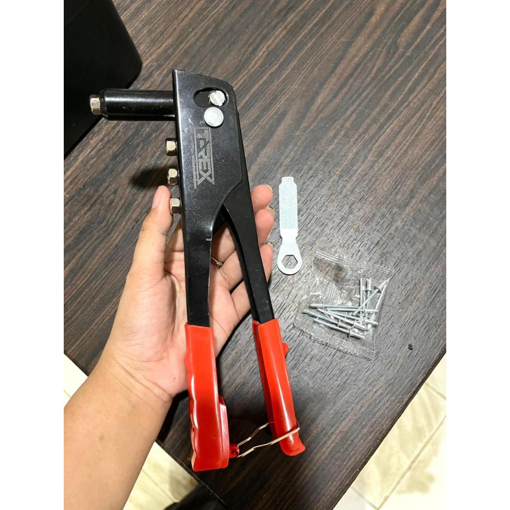 Jual T-REX HAND RIVETER / Tang Rivet 10 Inch Bahan Besi Kepala 3 FREE ...