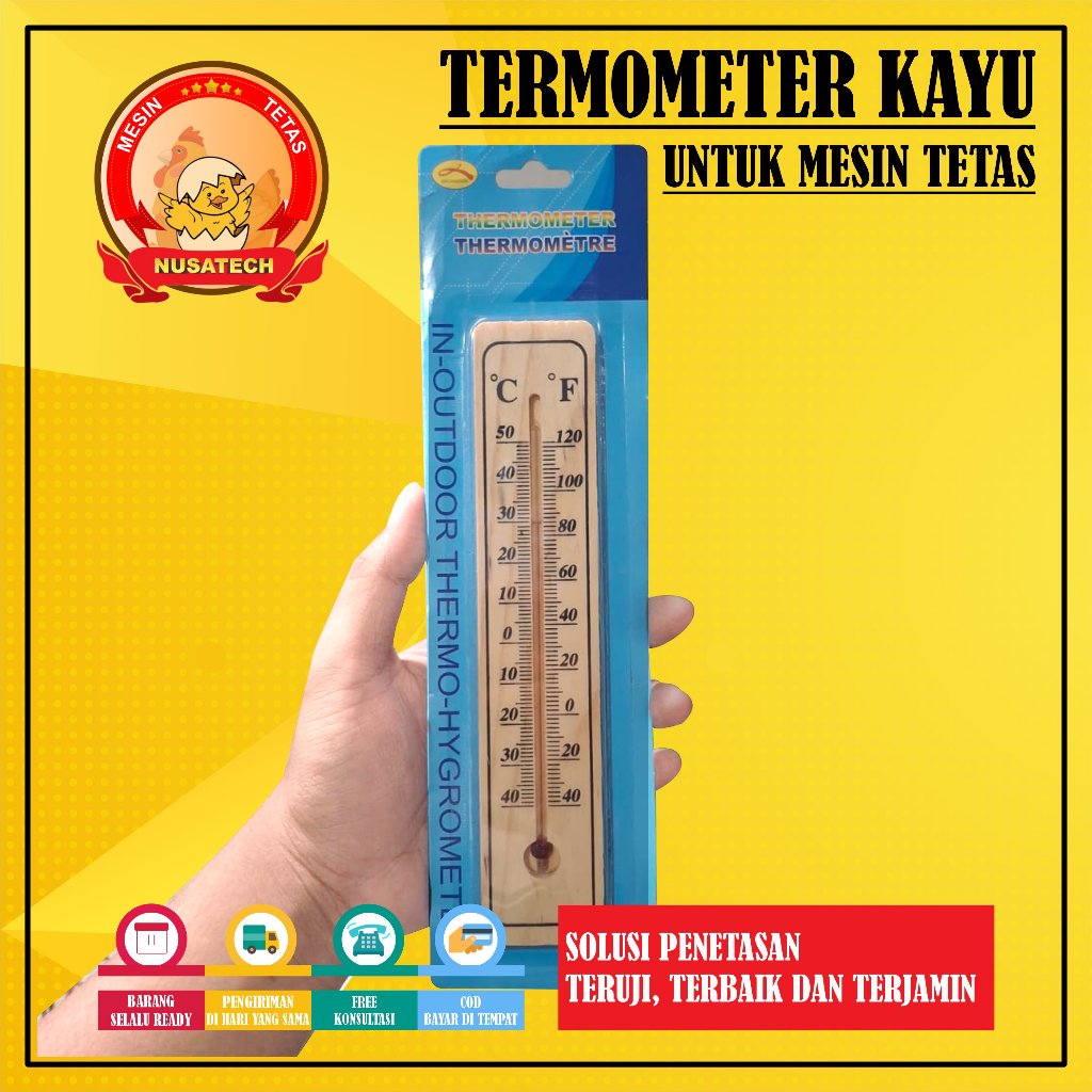Jual Termometer Termometer kayu untuk Ruangan Dan Mesin Tetas | Shopee ...