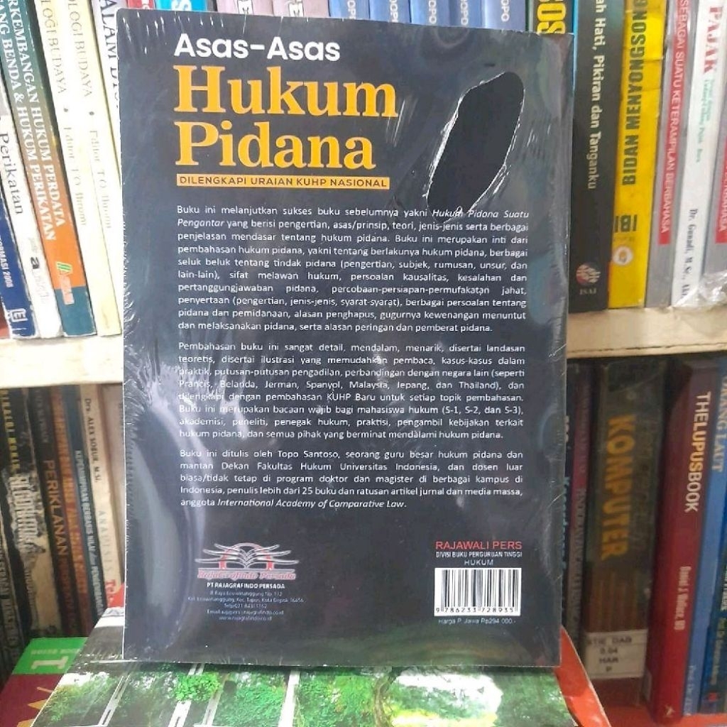 Jual Topo Santoso Buku Asas Asas Hukum Pidana Edisi Kedua Pembahasan ...