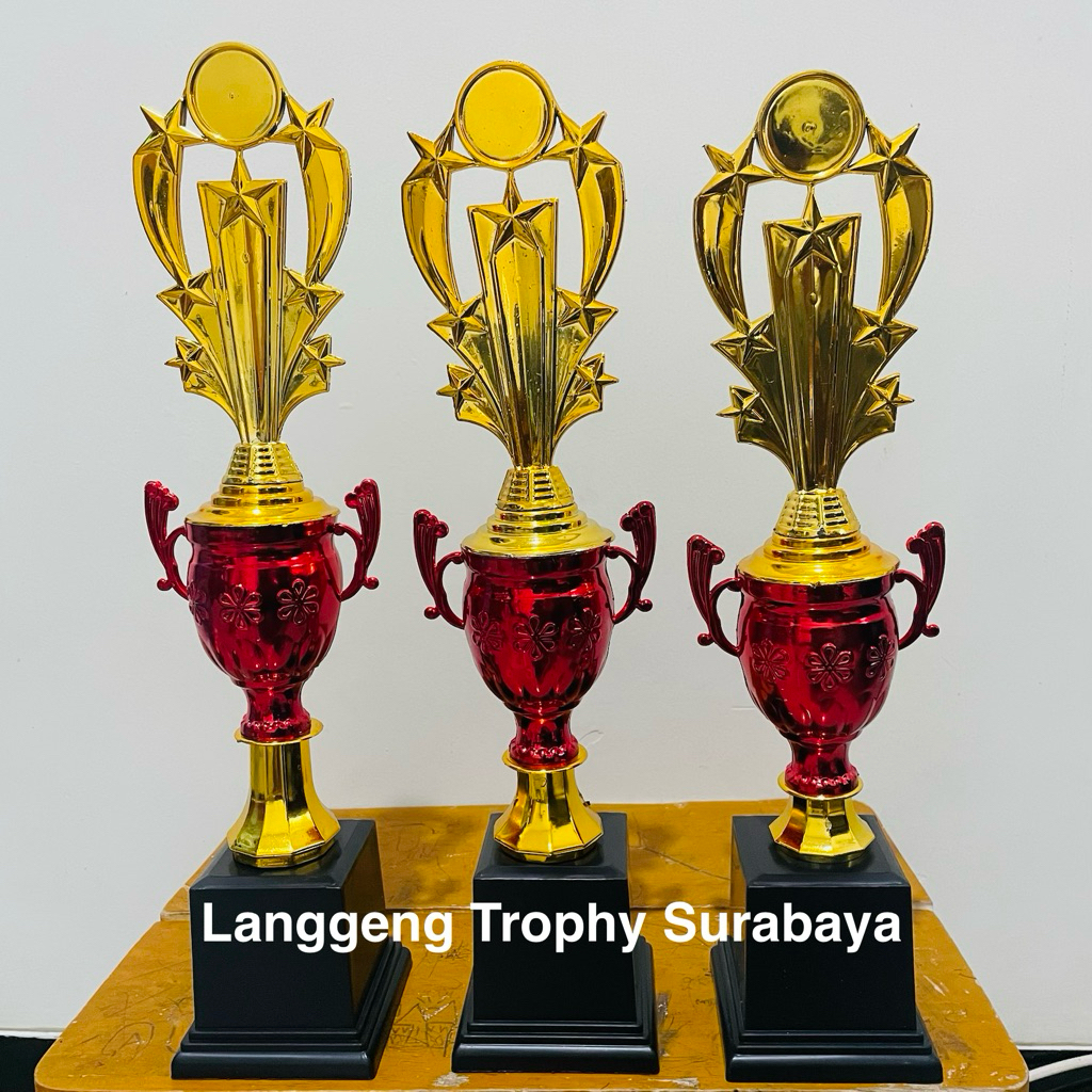 Jual Trophy Piala Murah Model Guci Bunga Merah ( 338 Merah ) | Shopee ...