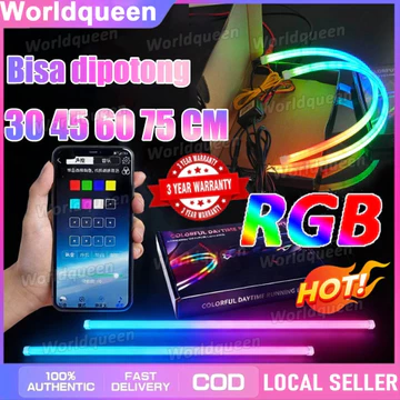 Lampu Led Alis Wrgb ( Mode Belang Anti Bintik ) 30 45 60 75Cm Welcome Rgb Matrix Anti Bintik