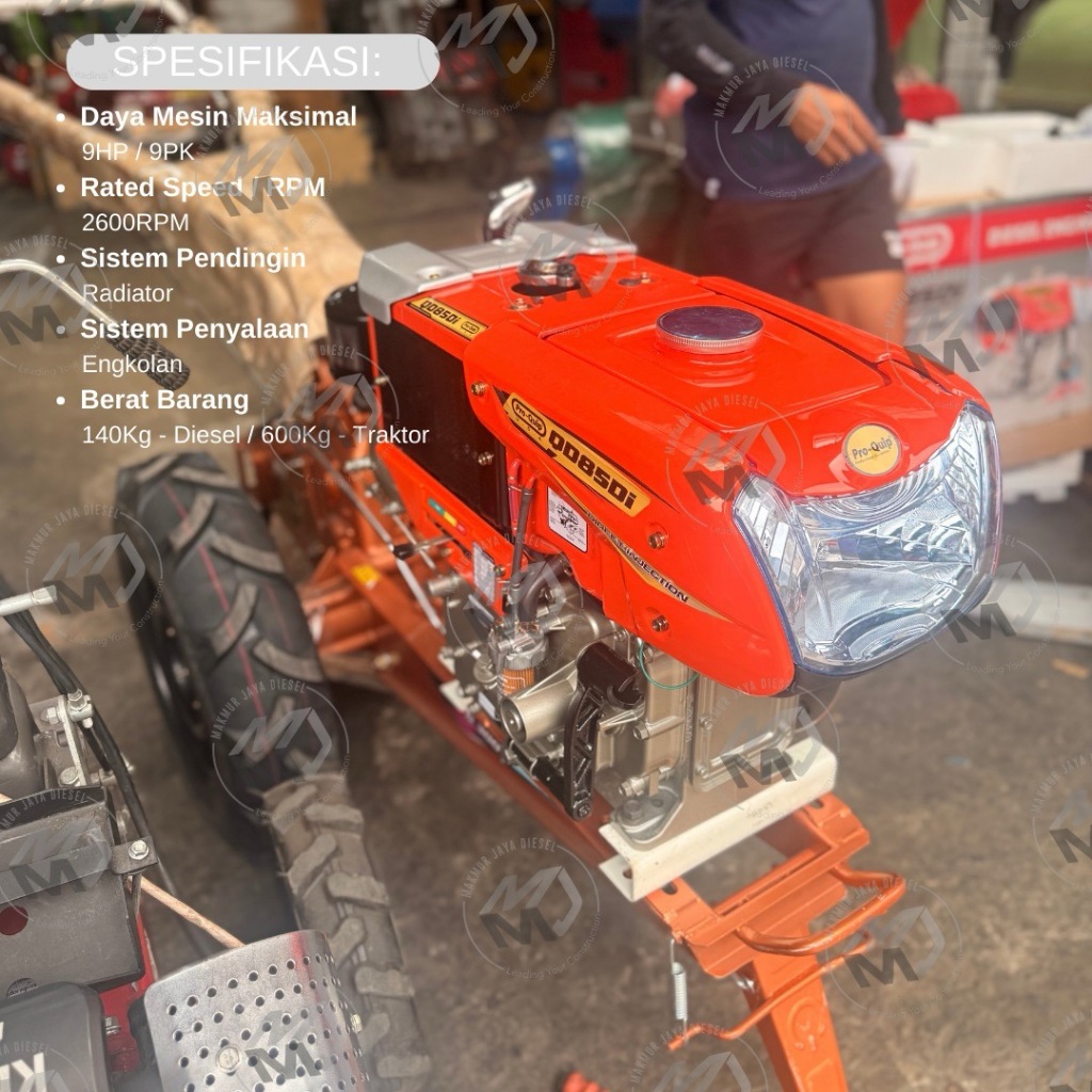 Jual Traktor Quick Zeva G3000 Lengkap Mesin Kubota RD85DI- 8.5HP ...