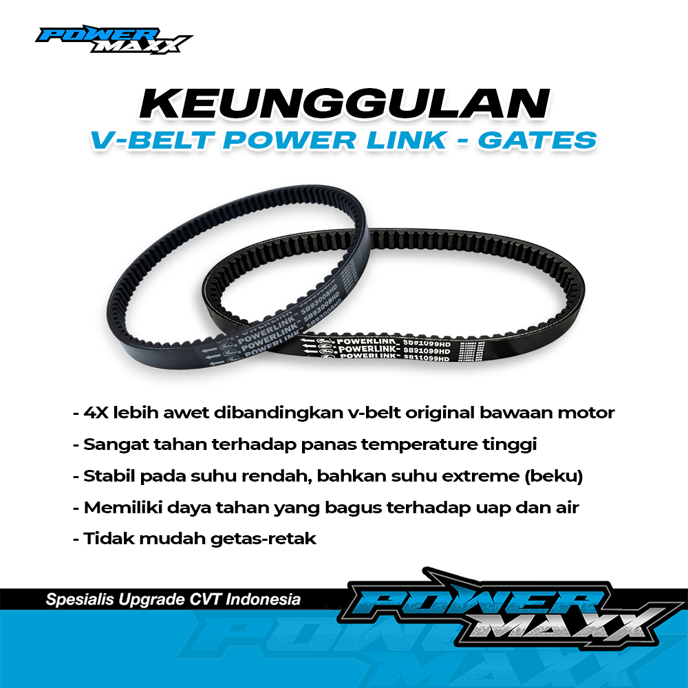 Jual VBELT GATES PROLINK VANBELT GATES RACING ALL TYPE MOTOR NMAX ...