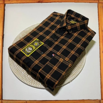 Kemeja Pria Dewasa Flanel Lengan Pendek Casual Kotak Catur Motif Fashion Premium