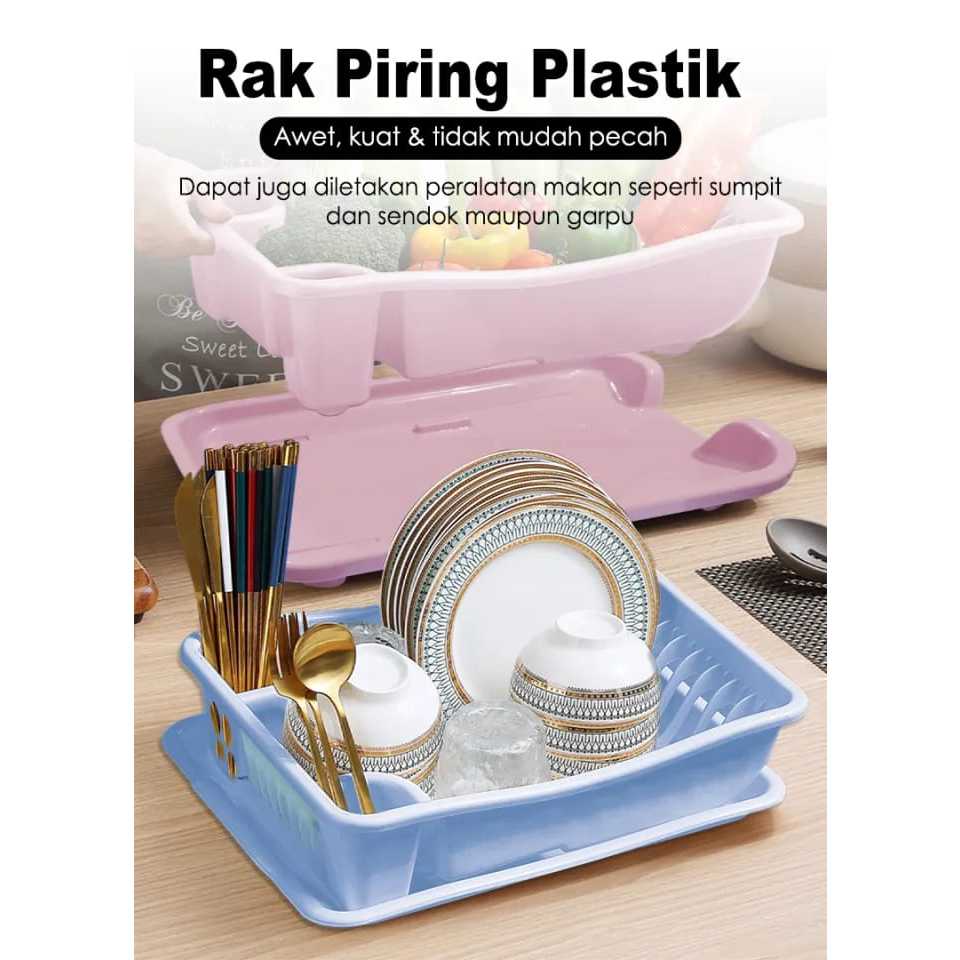 Jual Rak Piring Plastik Simple Awet Kuat Dan Tidak Mudah Pecah Dengan ...