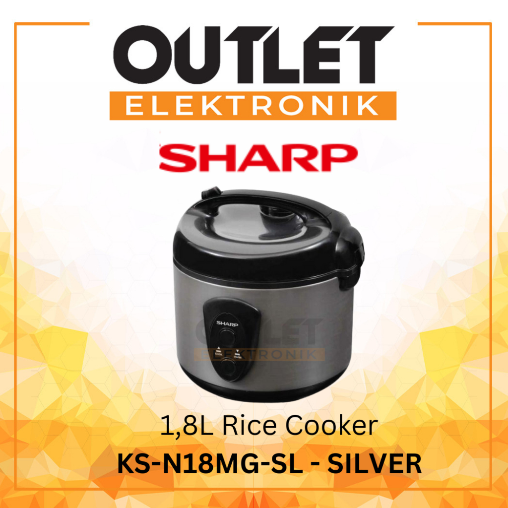 Jual Sharp Rice Cooker 3 In 1 1.8L KS-N18MG-SL SILVER / 1,8 Liter ...
