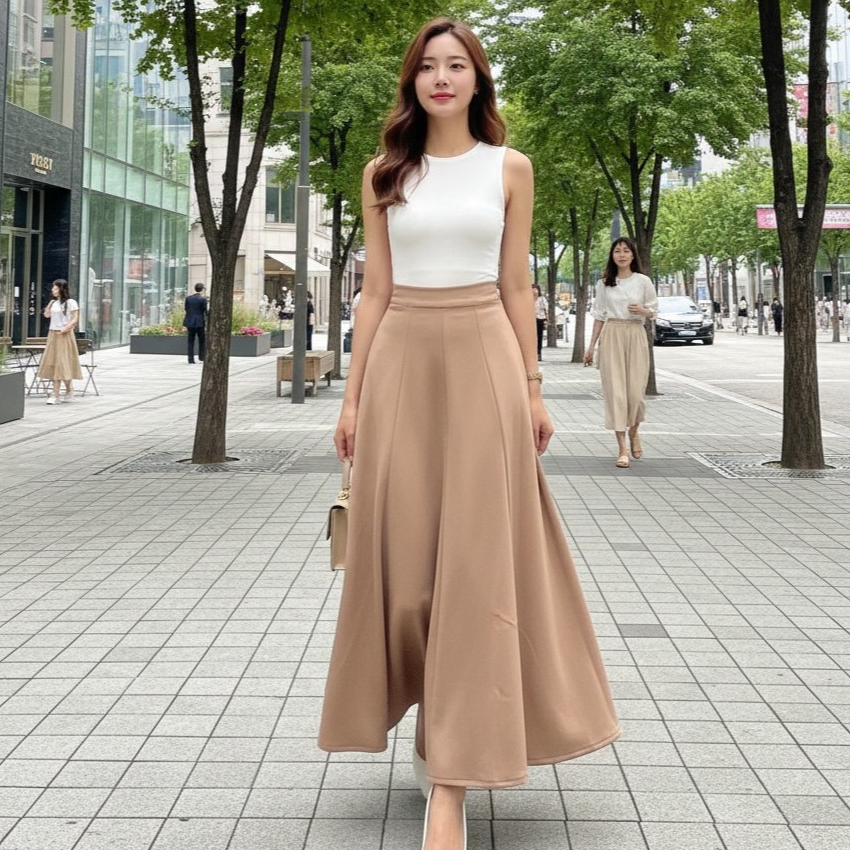 Jual Rok Scuba Premium - Rok Wanita Korean Style - Rok kerja Wanita ...