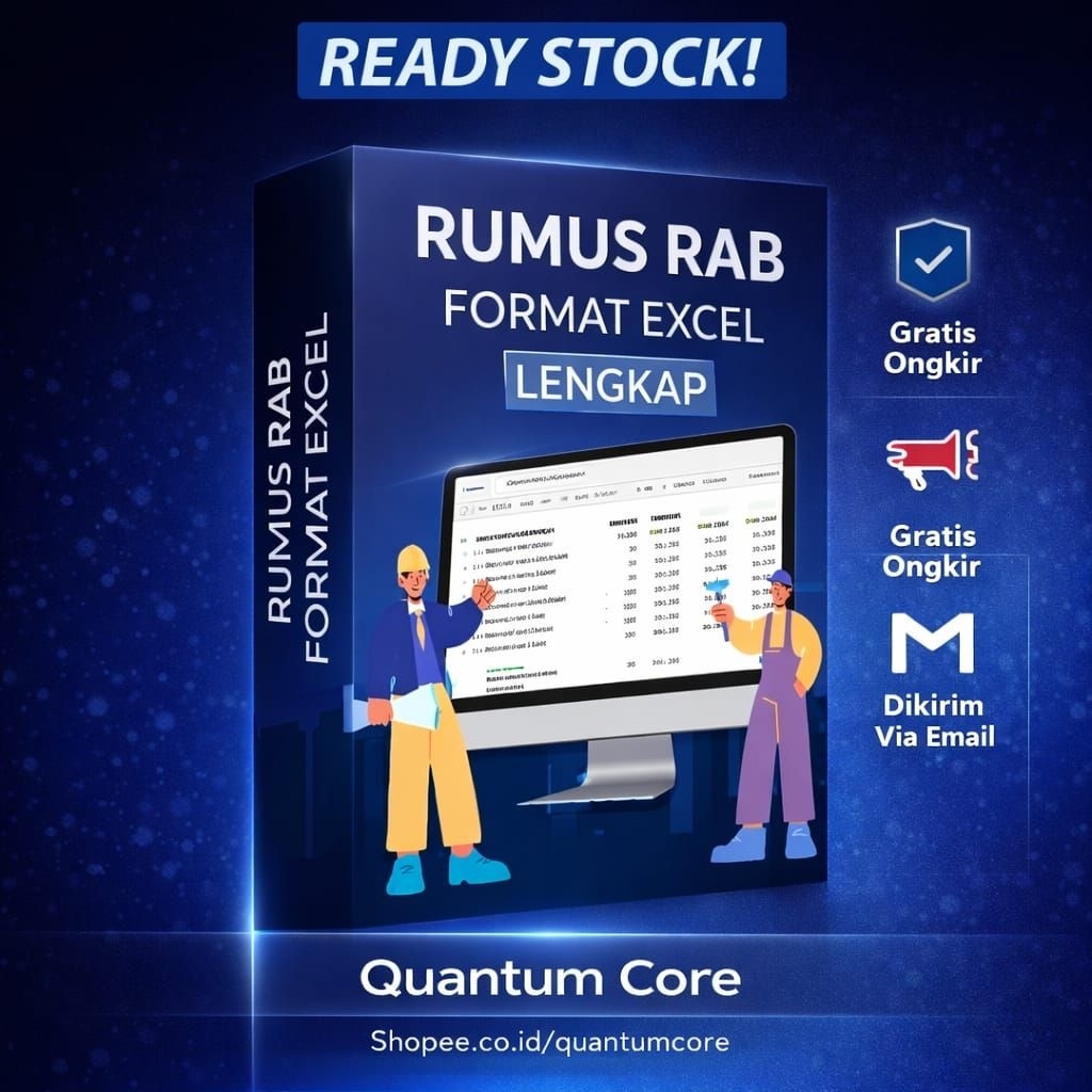 Jual Termurah TOOLS RAB OTOMATIS EXCEL - Aplikasi Perhitungan Rencana ...