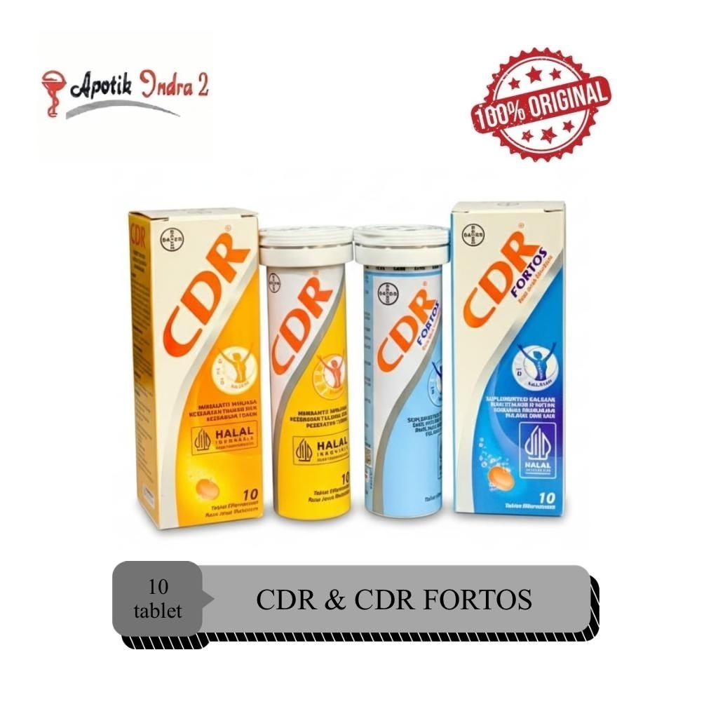 Jual CDR 10 tab CDR Effervescent Dan CDR Fortos Rasa Jeruk Mandarin 10 ...