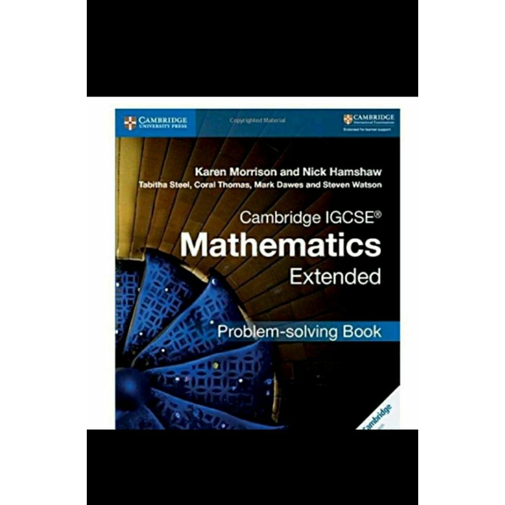 Jual buku cambridge igcse mathematics extended problem solving book ...