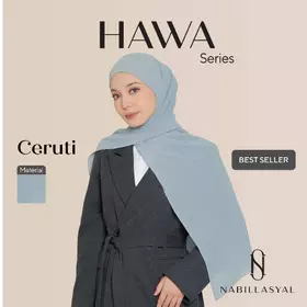Nabillasyal Hawa Series Pashmina 2 In 1 Hijab Semi Instant Ceruti