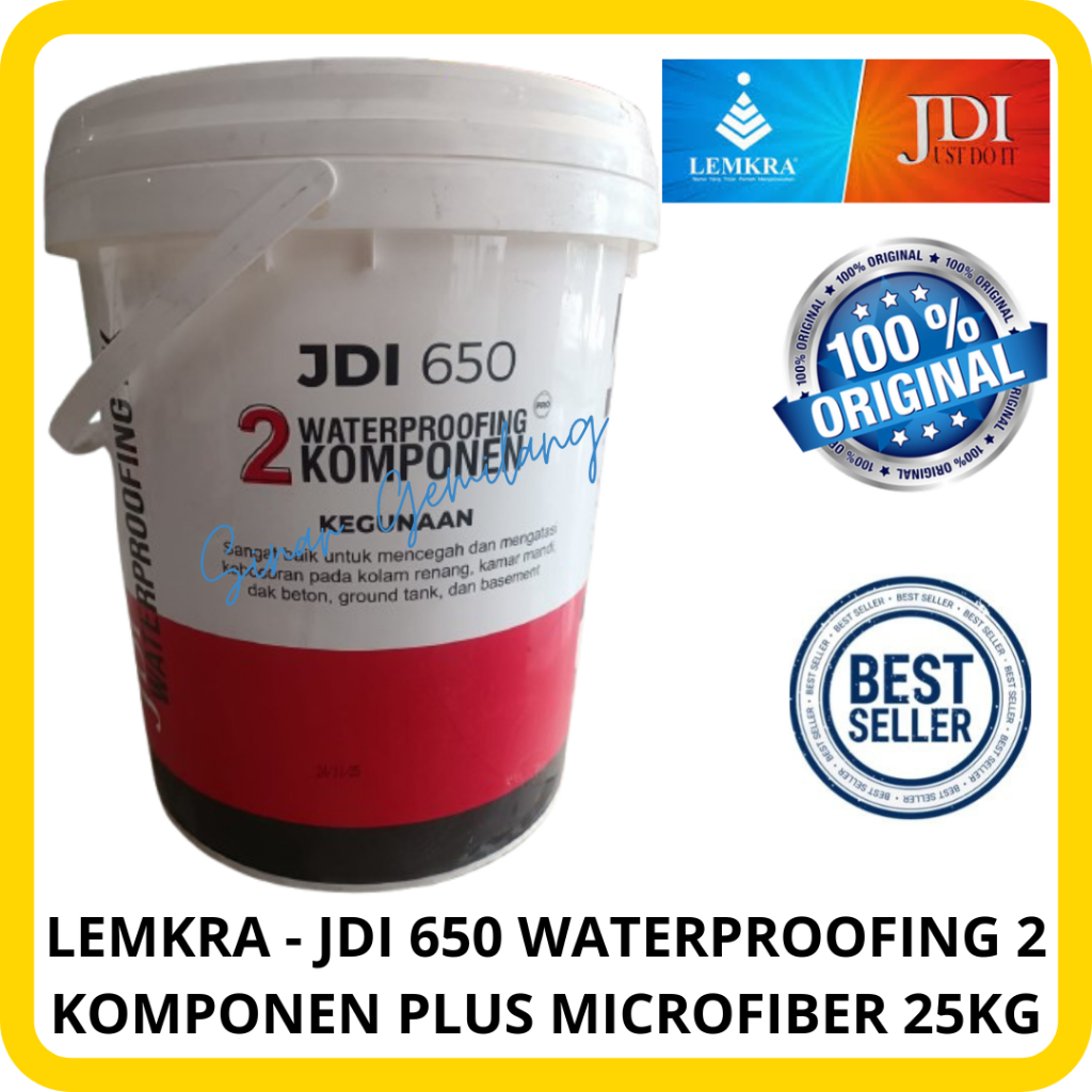 Jual LEMKRA - JDI 650 WATERPROOFING 2 KOMPONEN DENGAN MICROFIBER 25KG ...