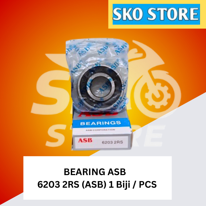 Jual Bearing 6203 2RS (ASB) 1 Biji/Pcs /Laher 6203 2RS (ASB) | Shopee ...