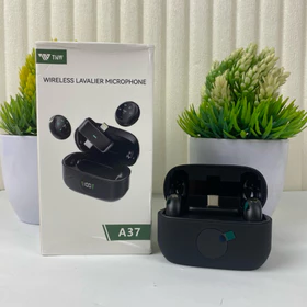 Mic Konten Tnw A37 Wireless Clip On Plug Play With Charging Case