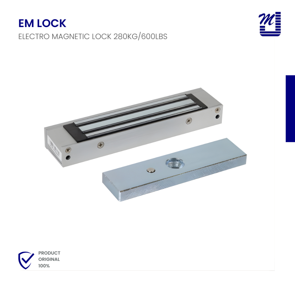 Jual EM Lock 280kg / 600lbs Magnetic Lock Door Access Control System ...