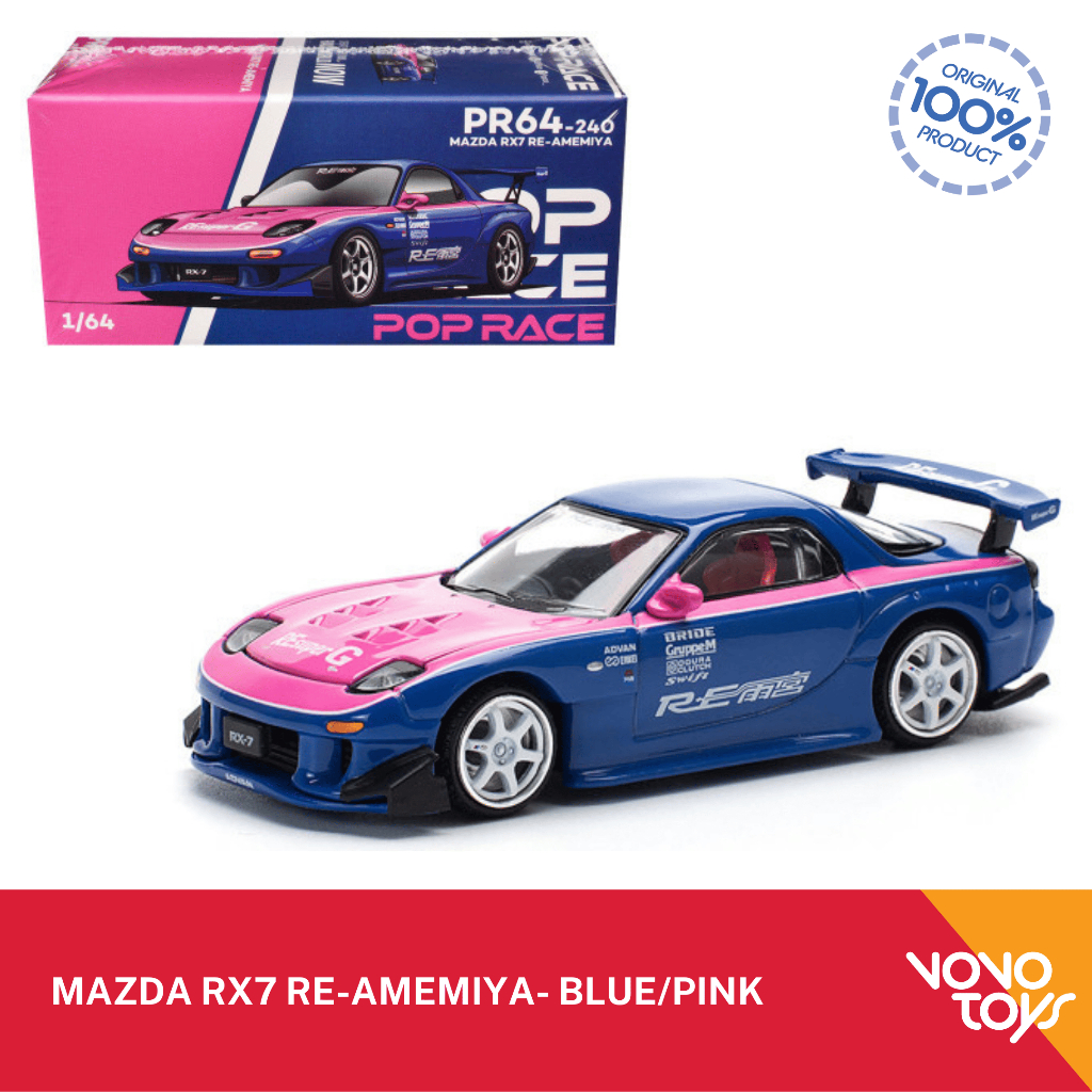 Jual Poprace 1/64 Mazda RX7 Re-Amemiya- Blue/Pink | Shopee Indonesia