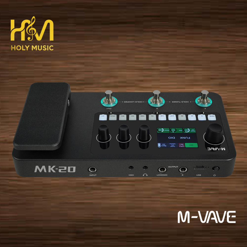 Jual Effect Gitar Mvave MK 20 Efek M Vave MK20 Digital Multi Effect ...