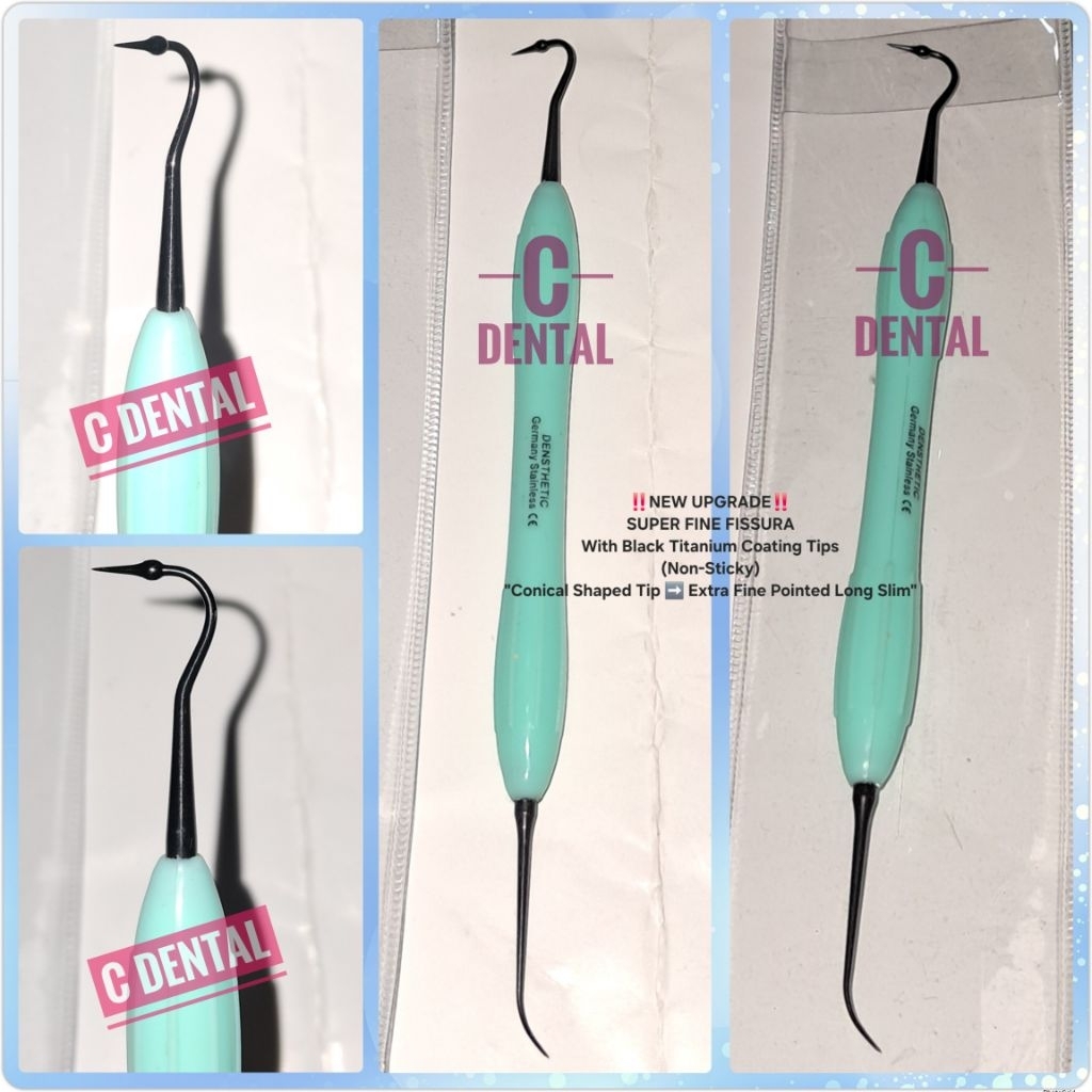 Jual Dental Compo Fissura Super Fine Black Titanium Coated Tips Non ...