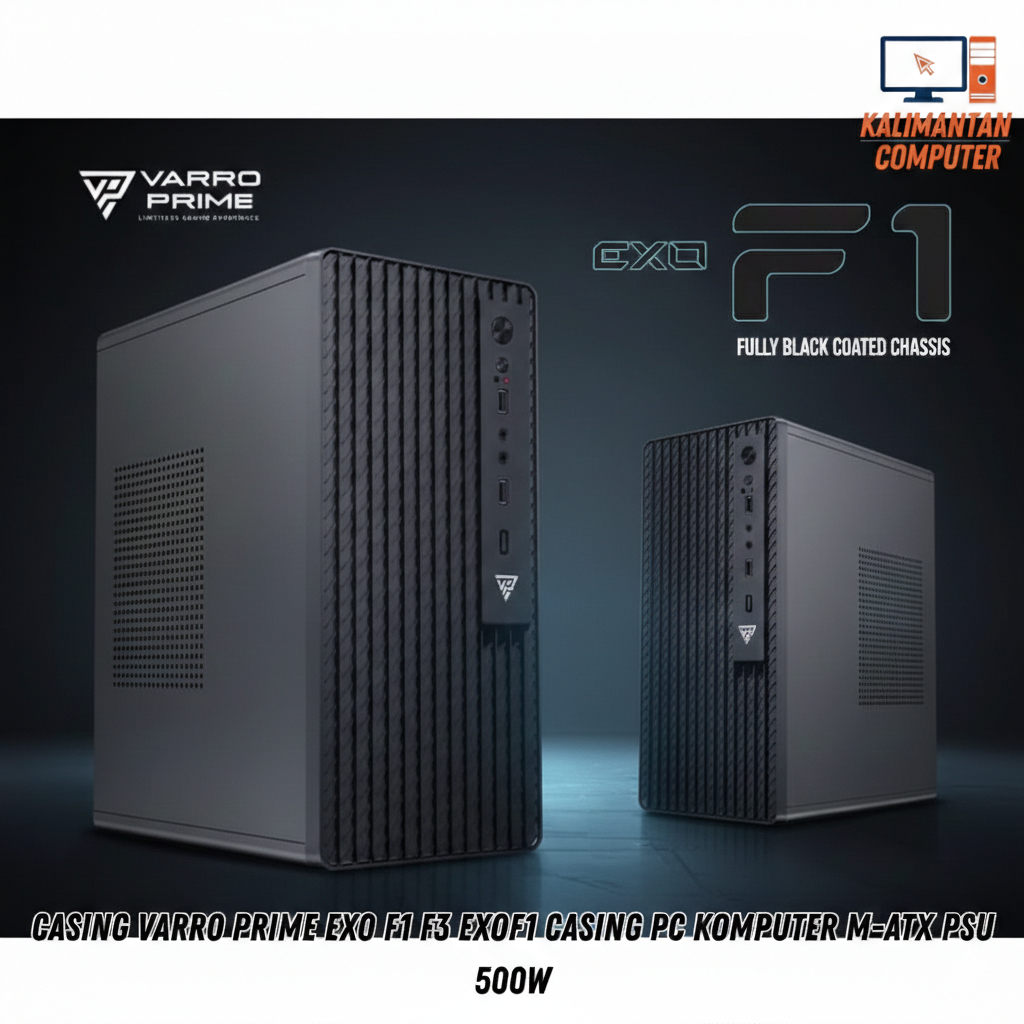 Jual Casing Varro Prime Exo F1 F3 EXO F1 Casing pc Komputer m-ATX PSU ...