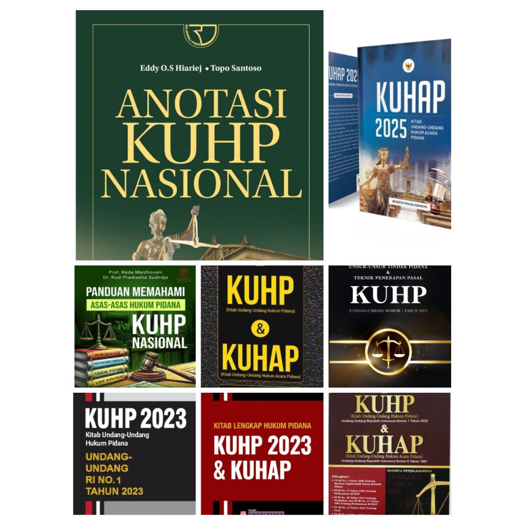 Jual BUKU KUHP DAN KUHAP TERBARU 2025 | Shopee Indonesia