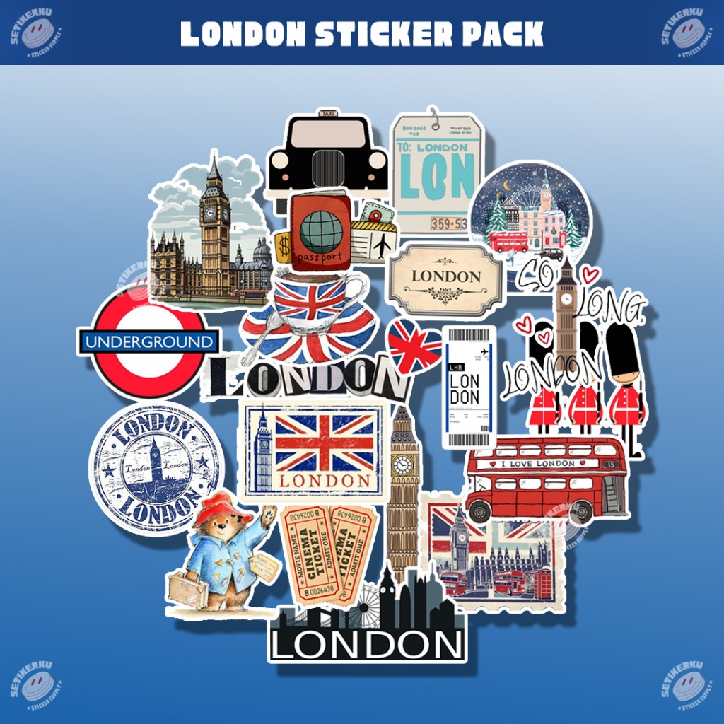 Jual 23pcs LONDON Sticker Pack | stiker london aesthetic | Shopee Indonesia