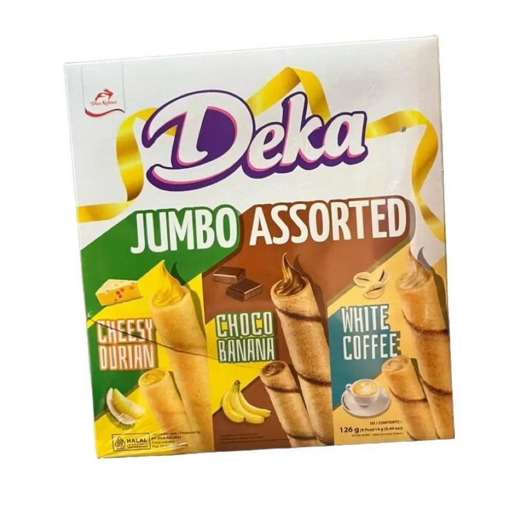 Jual Deka Wafer Roll Jumbo Assorted Gift Pack Box 126g | Shopee Indonesia