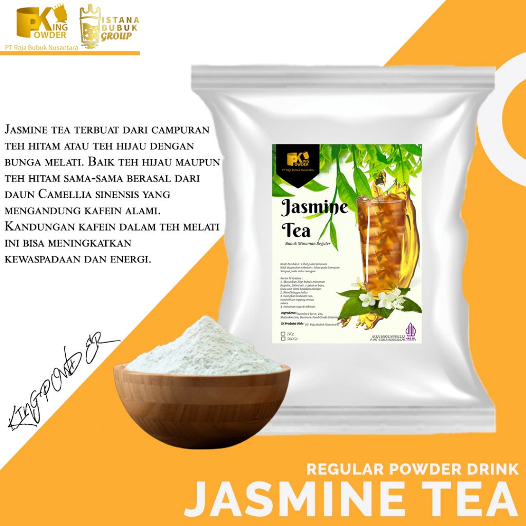 Jual Bubuk Jasmine Tea Powder Drink Reguler Teh Melati 1KG | Shopee ...