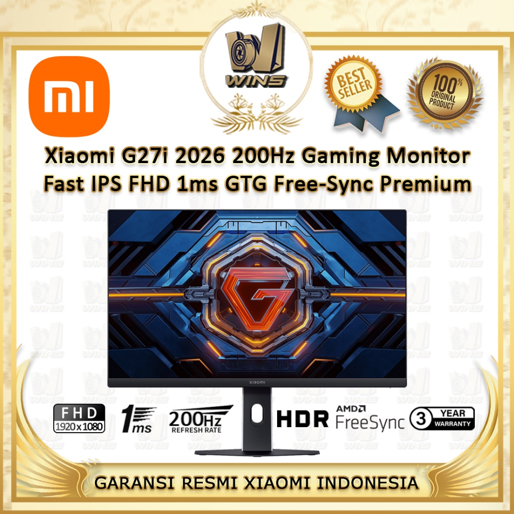 Jual Xiaomi G27i 2026 200 Hz Monitor Gaming 200Hz Fast IPS FHD 1ms GTG Id 11134207 8224p