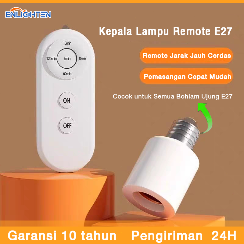 Jual Cilicic Konektor remote E27 Paket Lampu Bohlam LED 3W-22W Lampu ...