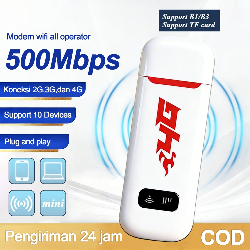 Jual Modem WiFi 4G LTE Unlock Mifi 5G All Operator 500Mbps Portabel ...