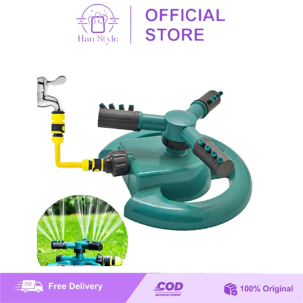 [HS] Penyiram Tanaman Otomatis Bisa Putar 360 Derajat / 3 Sprinkler Spray / Semprotan Taman Air Otomatis Termurah
