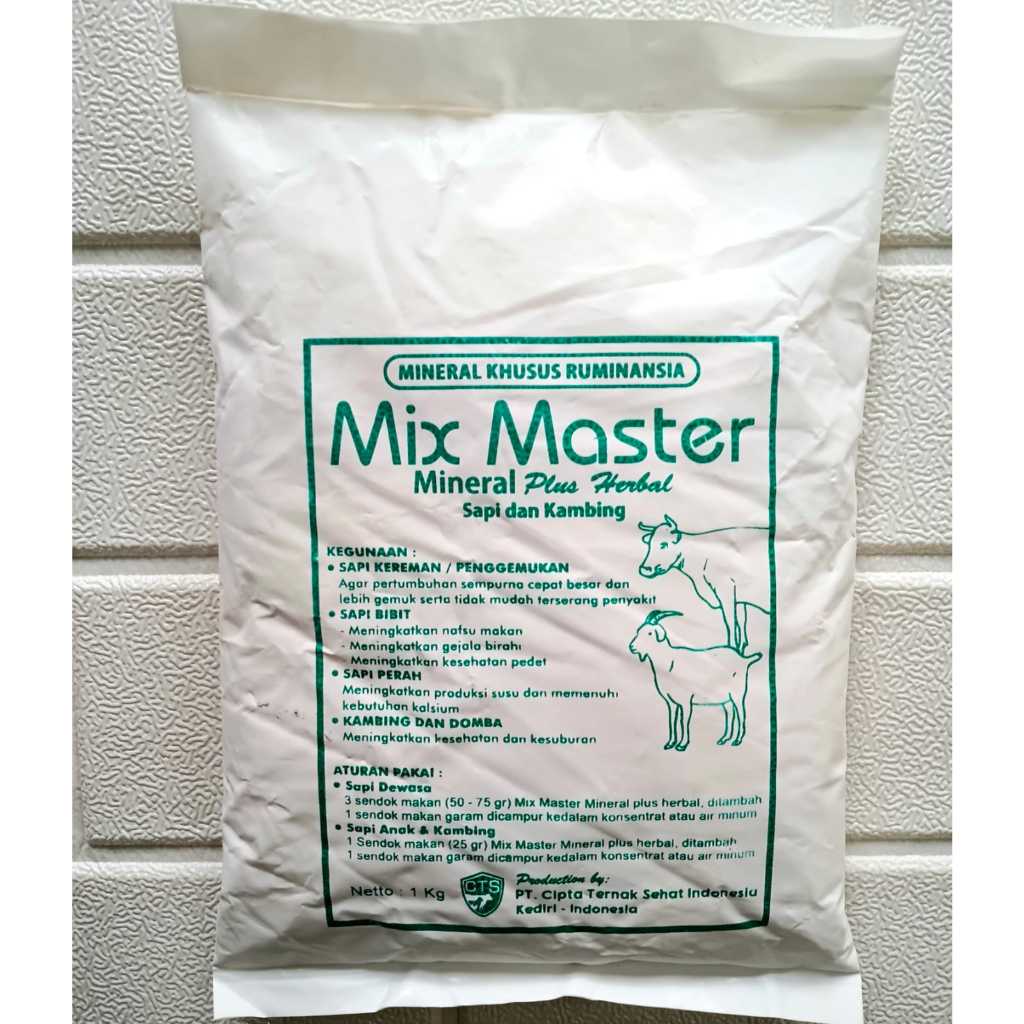 Jual MixMaster Ruminansia plus Herbal 1kg pemacu pertumbuhan dan bobot ...