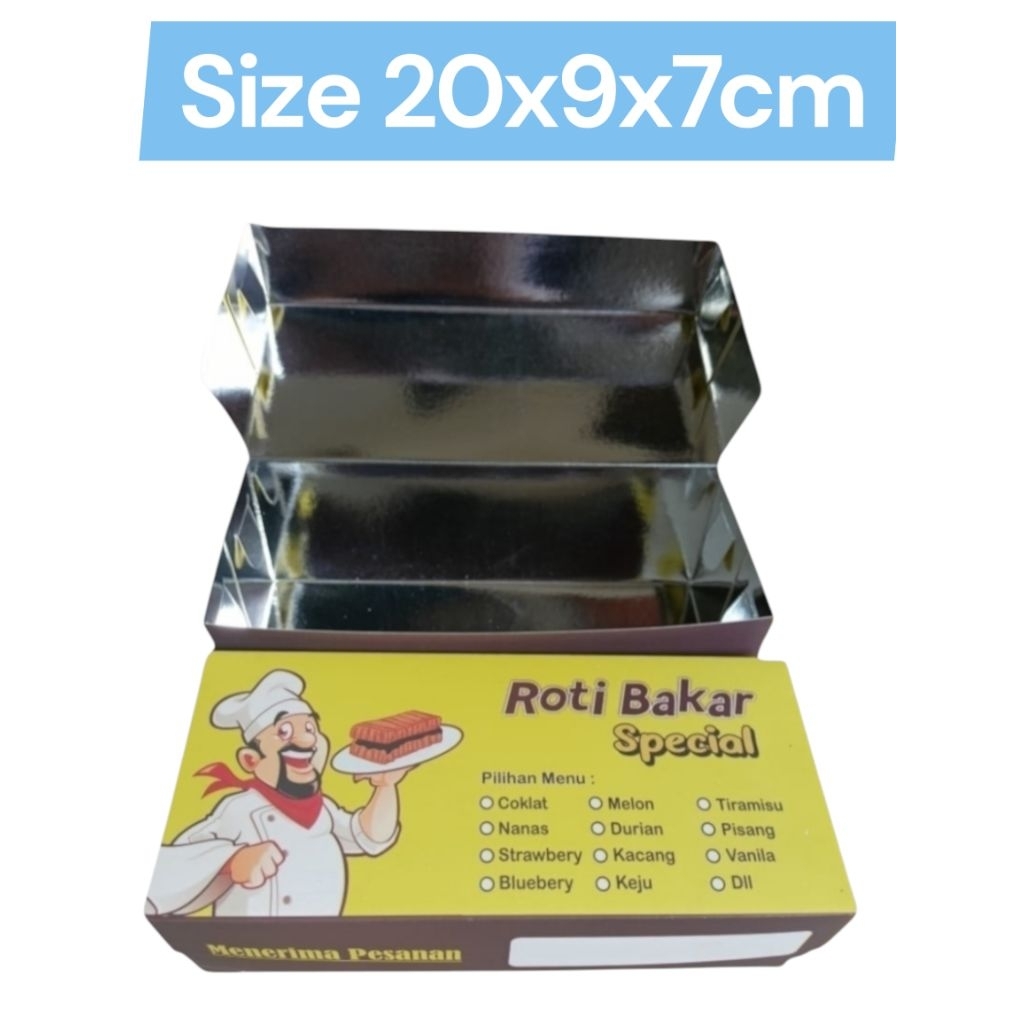 Jual [COD] ISI 100 Lembar Dus roti bakar / Box roti bakar / Dus roti ...
