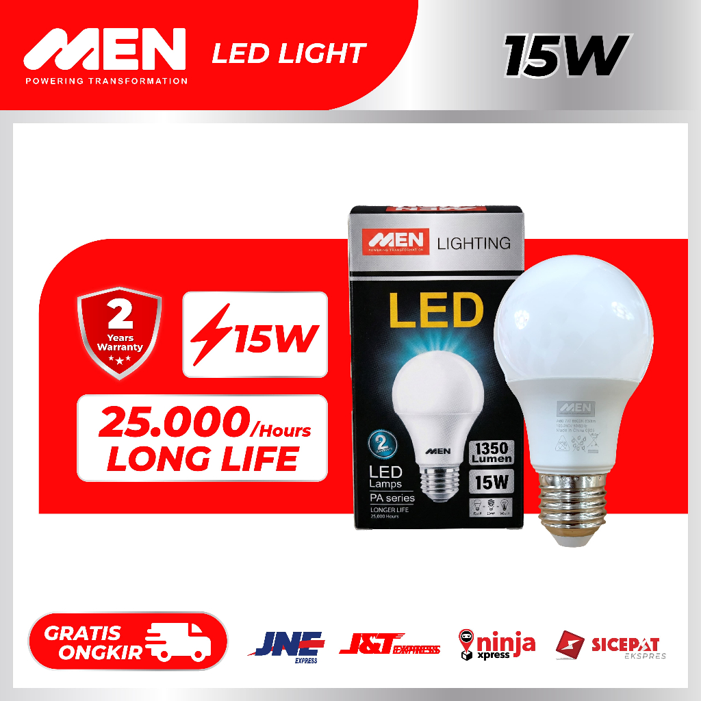 Jual MEN LED Bulb 15W - Lampu LED Hemat Energi | Shopee Indonesia