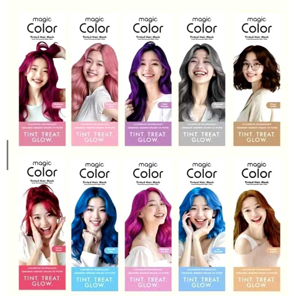 Jual INAURA MAGIA COLOR TINTED HAIR MASK-SEMI PERMANENT HAIR COLOR 75ML ...