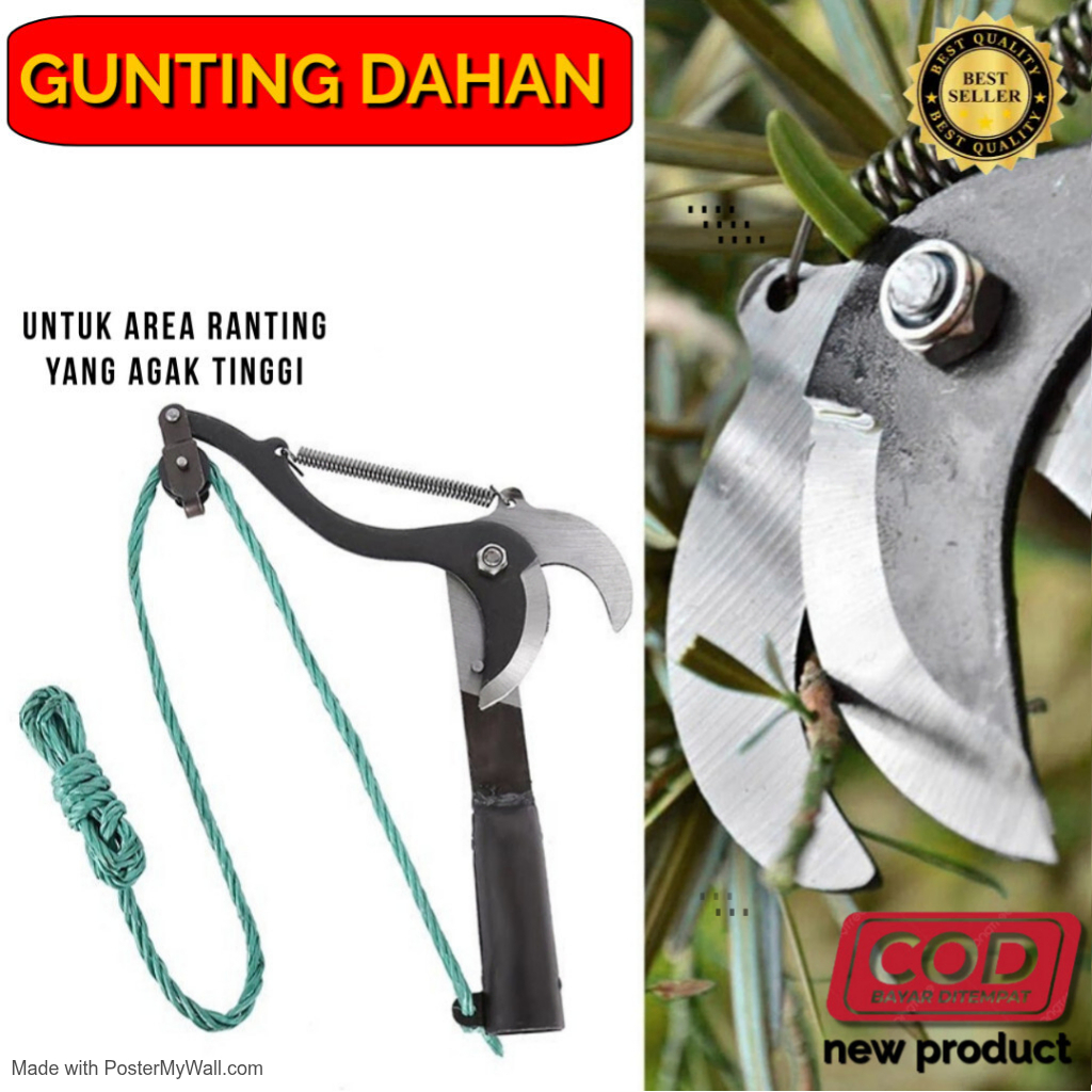 Jual Anti Karat Gunting Dahan Ranting Pohon Tali Panjang Tidak Perlu ...