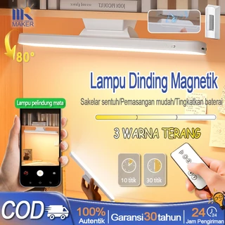 Lampu Dinding LED 3 Mode Sentuh USB Magnetik