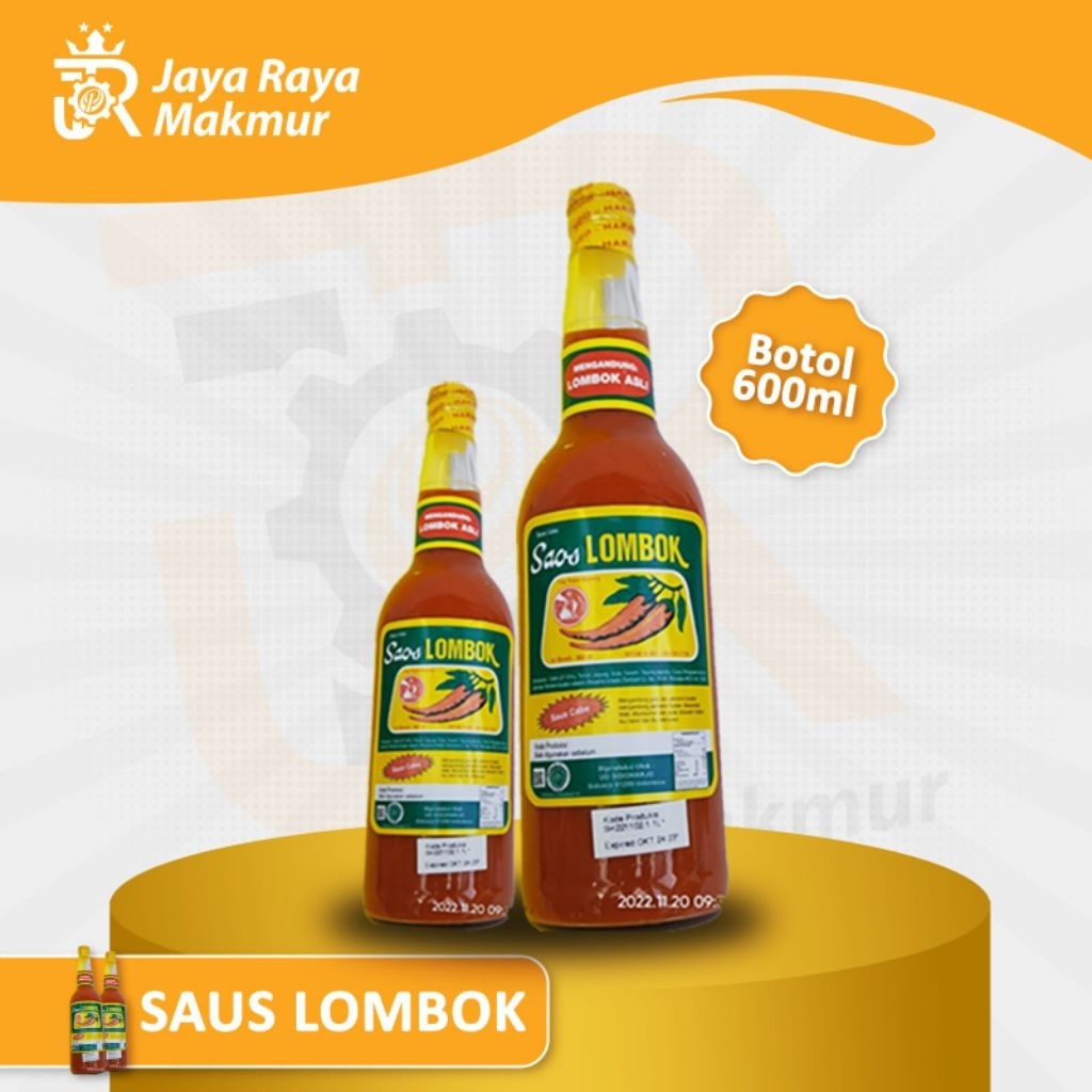 Jual Saus Lombok Asli Cap Kapal Botol 600 ml Pedas Gurih Cocok | untuk ...
