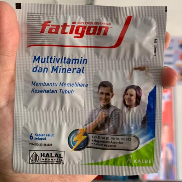 Jual Fatigon Multivitamin Strip 6 Kaplet - Multivitamin untuk Kesehatan ...