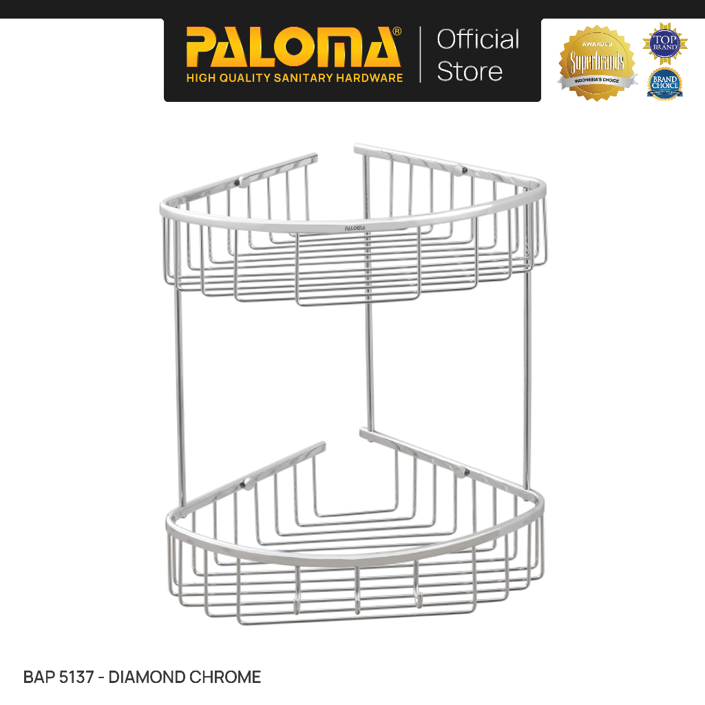 Jual PALOMA BAP 5137 Rak Sudut Tempat Sabun Batang Holder Soap Rack ...