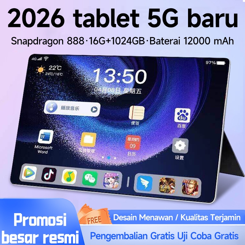 Jual [COD + Lima Tahun Garansi ]Tablet Baru M66 MatePad 5G 16GB 1TB ...