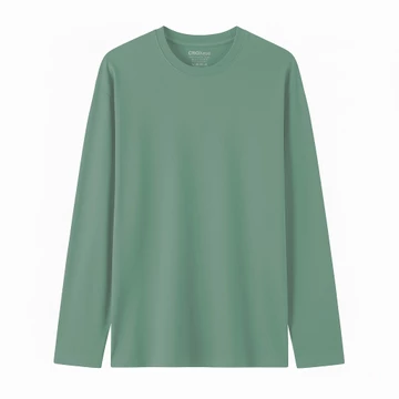 CROXEUS Kaos Polos Pria Wanita Lengan Panjang Bahan Katun 24s Supersoft