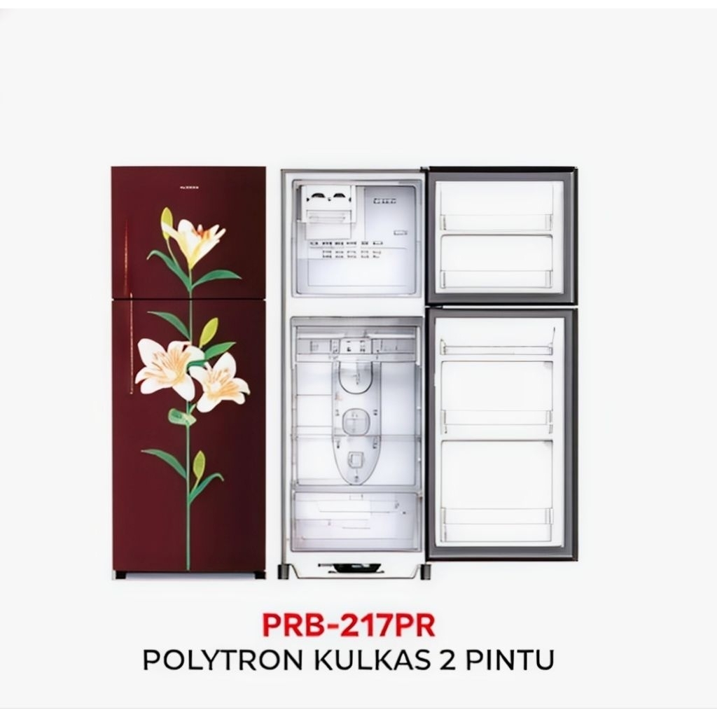 Jual Kulkas Polytron PRB 217 / PRB217 Kulkas 2 Pintu 210 Liter | Shopee ...