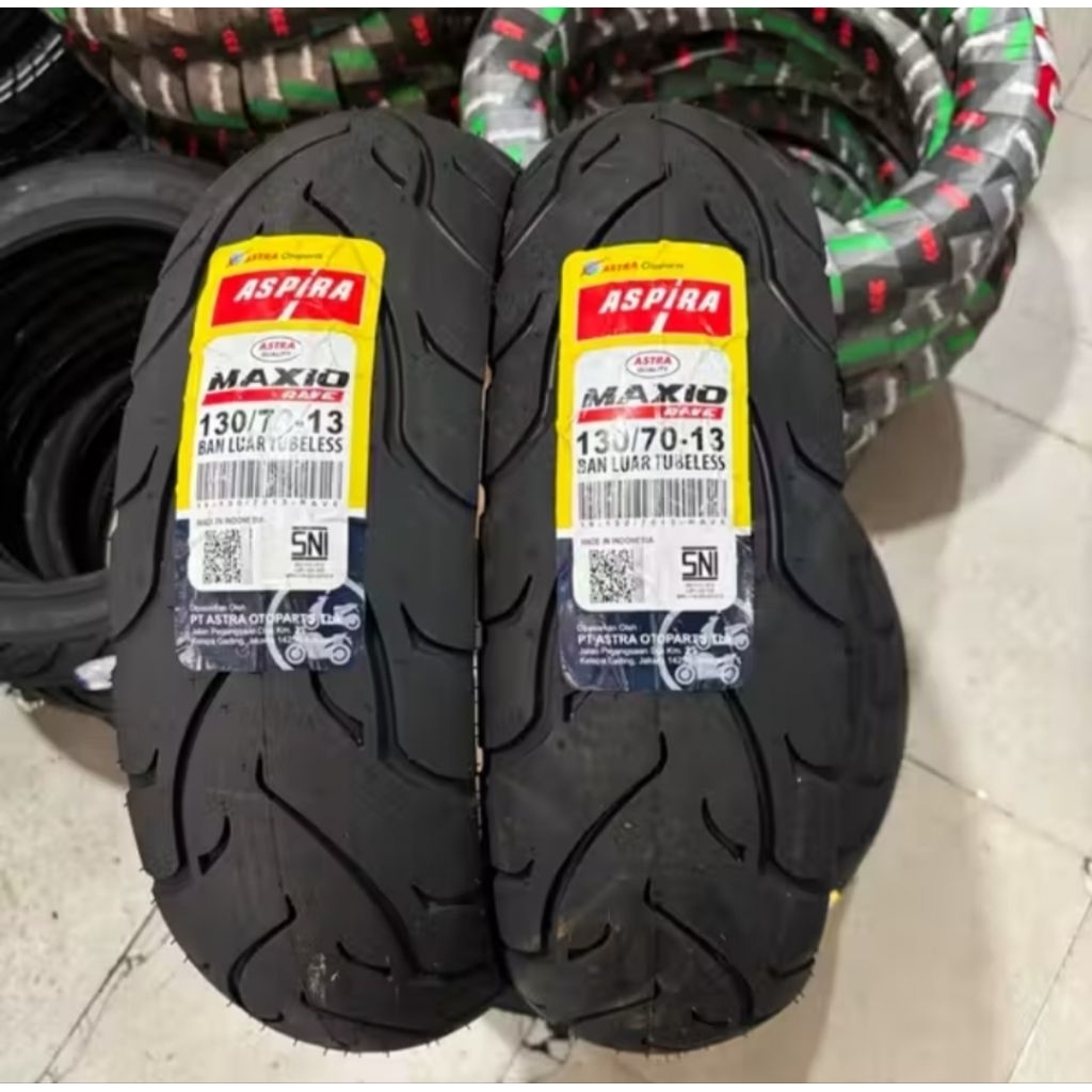 Jual BAN TUBELES ASPIRA MAXIO RAVE 130/70-13 BAN BELAKANG MOTOR N-MAX ...
