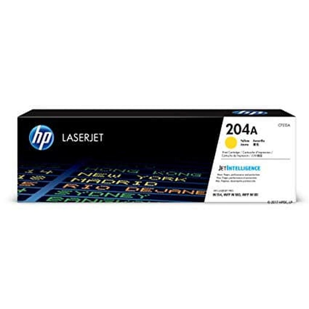 HP Toner 204A Black Cyan Magenta Yellow LaserJet Cartridge Original [CF510A CF511A CF512A CF513A] (5)