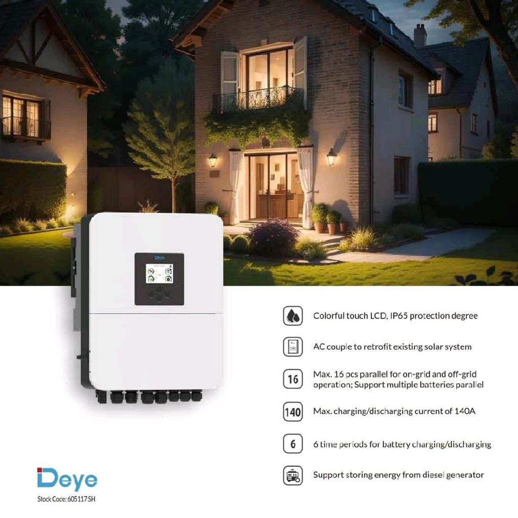 Jual Deye Inverter Hybrid Offgrid Single Phase 1 Phase | Shopee Indonesia